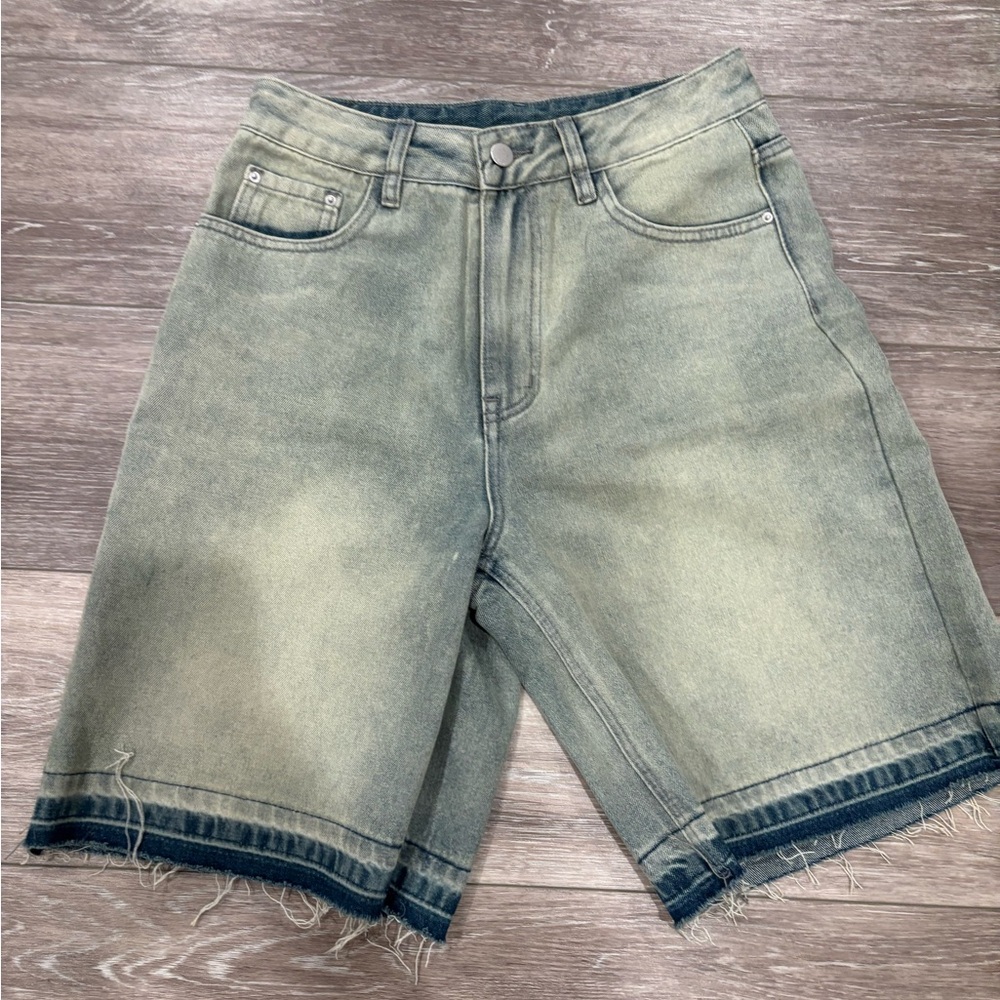 Cider Faded Blue Jean Shorts for Women